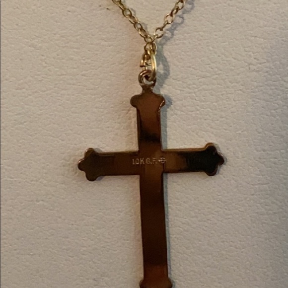 10kt Gold filled Cross necklaces. - Picture 2 of 2
